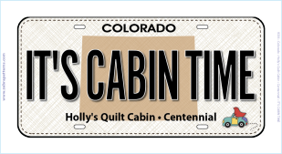 It's Cabin Time License Plate It's Cabin Time License Plate