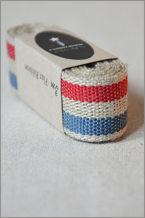 Almost French - Woven Flax Ribbon 01212