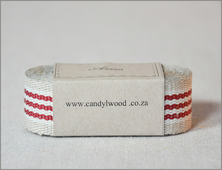 Aries - Woven Flax Ribbon