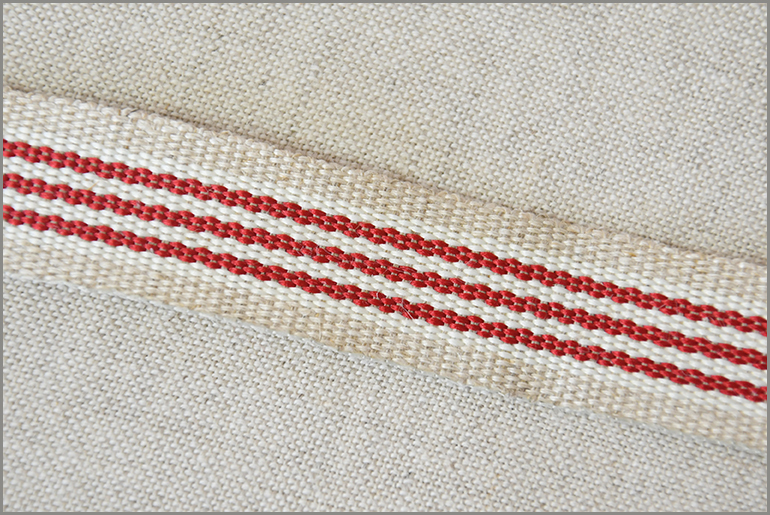 Aries - Woven Flax Ribbon