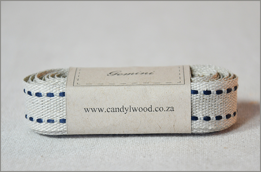 Gemini - Saddle-stitch Flax Ribbon