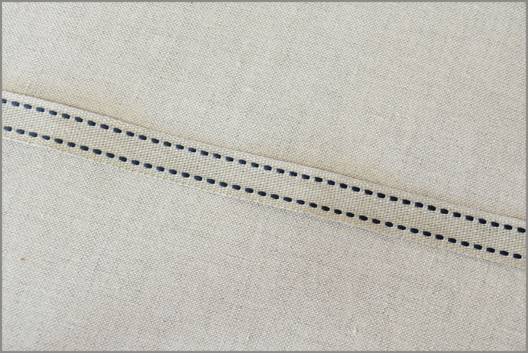 Gemini - Saddle-stitch Flax Ribbon