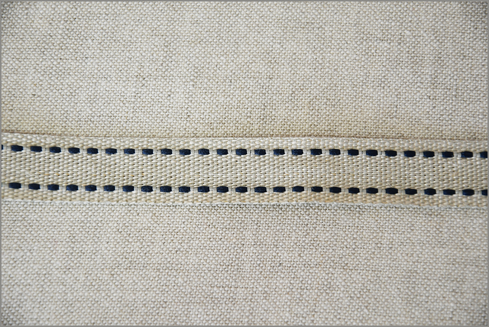 Gemini - Saddle-stitch Flax Ribbon