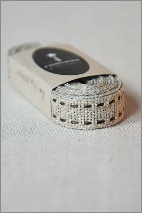 Pathway - Saddle-stitch Woven Flax Ribbon 01182