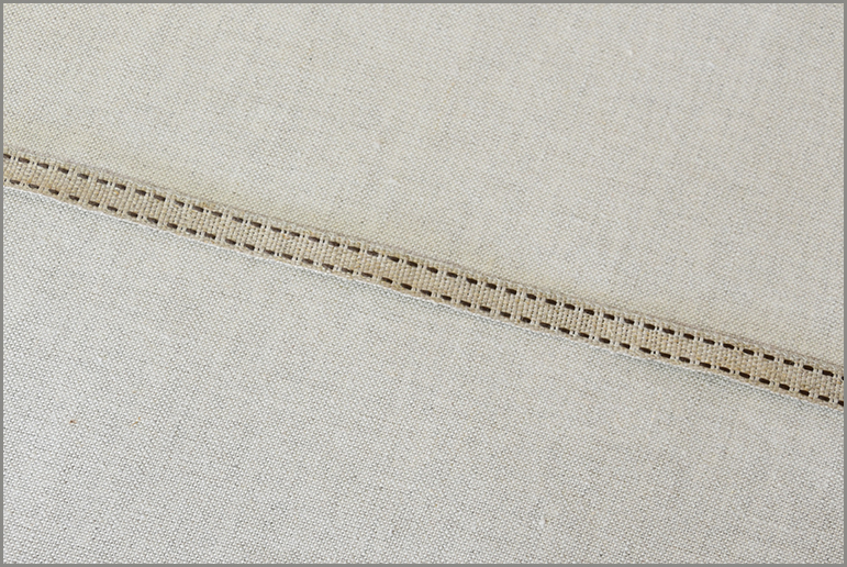 Pathway - Saddle-stitch Woven Flax Ribbon
