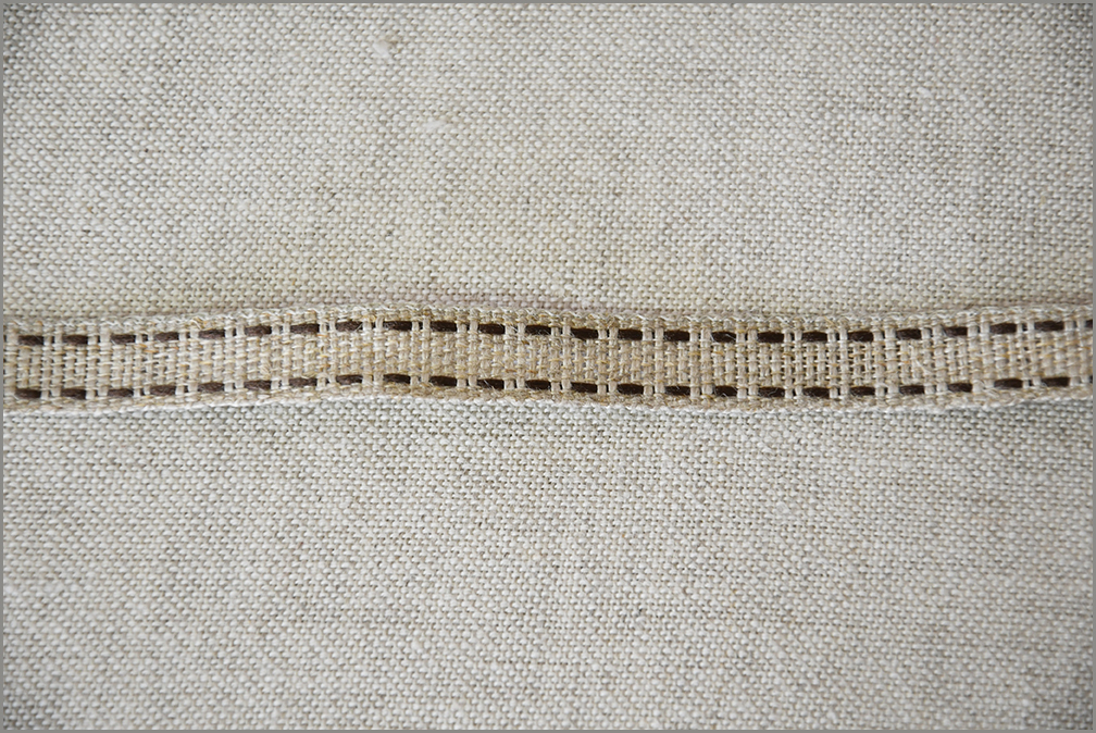 Pathway - Saddle-stitch Woven Flax Ribbon