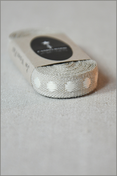 Cafe Latte - Woven Flax Ribbon 01184