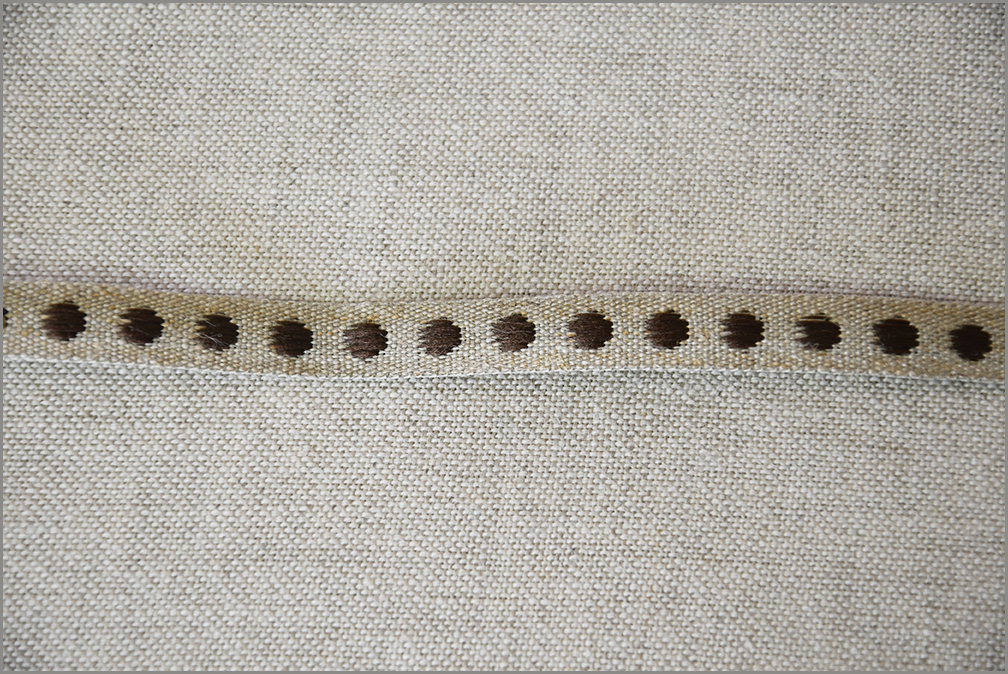Espresso - Woven Flax Ribbon