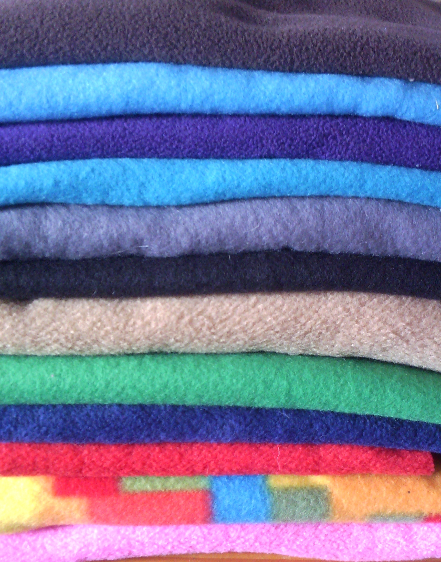 Actuele fleece kleuren