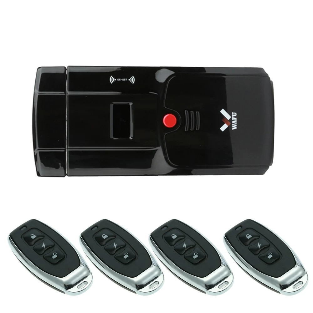 Wafu Wireless Invisible Remote Controlled Door Locks Free Shipping