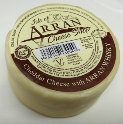 Arran Cheddar Cheese with Arran Whisky 200g CheeseWhisky