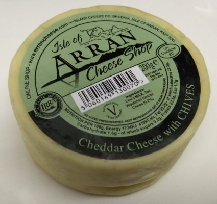 Arran Cheddar Cheese with Chives 200g CheeseChives