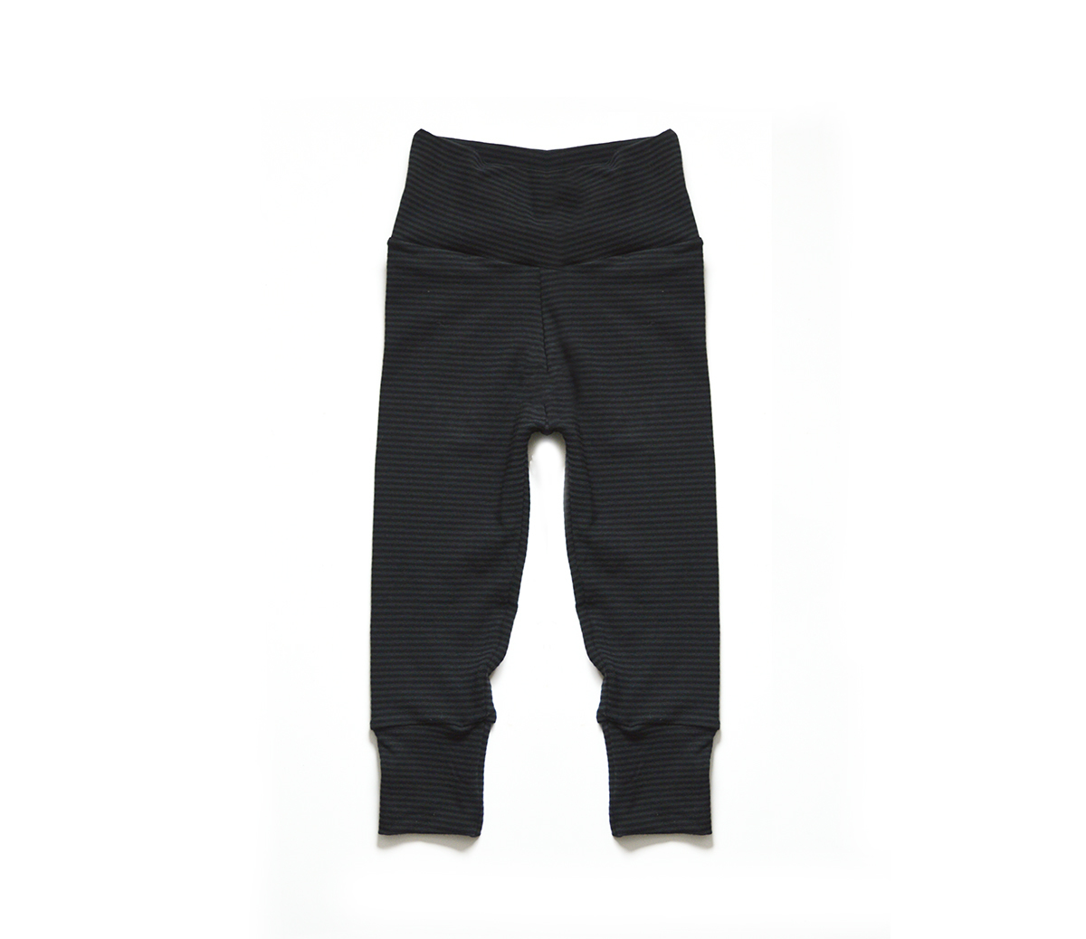 Little Sprout Pants™ Black & Charcoal Stripes - Cotton 00741