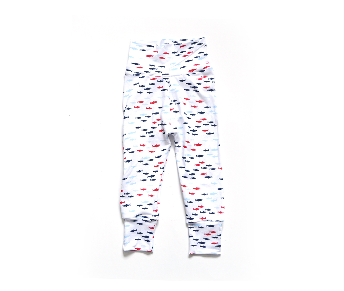 Little Sprout Pants™ Gone Fishing White 00790