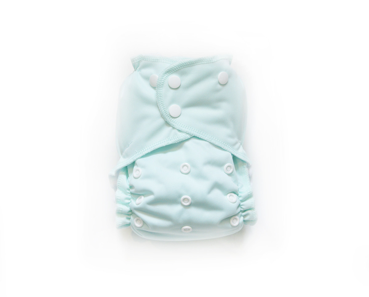 Easy Peasies® One Size Reusable Cloth Pocket Diaper - Mint Easy Peasies® One Size Reusable Cloth Pocket Diaper - Mint