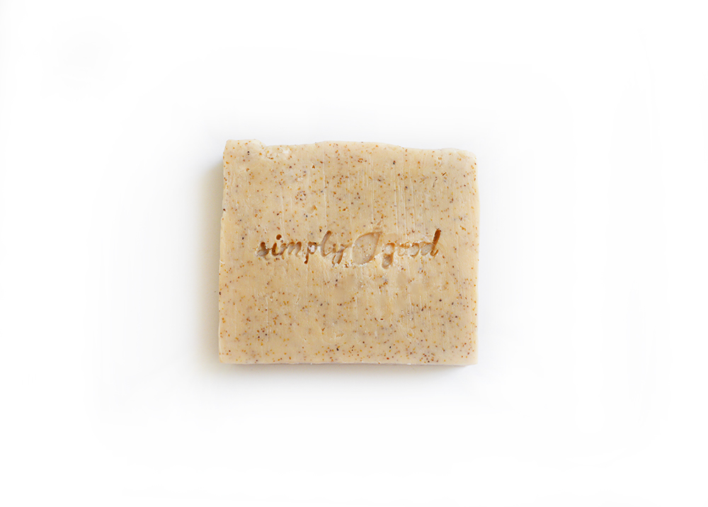 NEW! Apricot Scrub Simply Good™ Triple Butter Vegan Soap Bar 00891