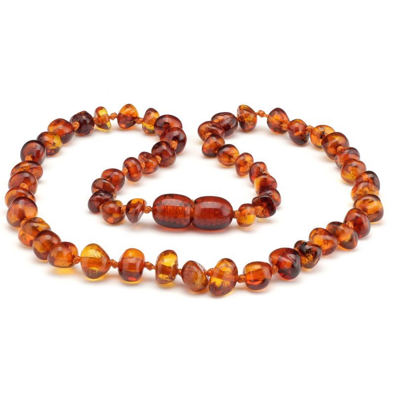 Baltic Pines™ Baltic Teething Amber Necklace - Medium Amber 00925