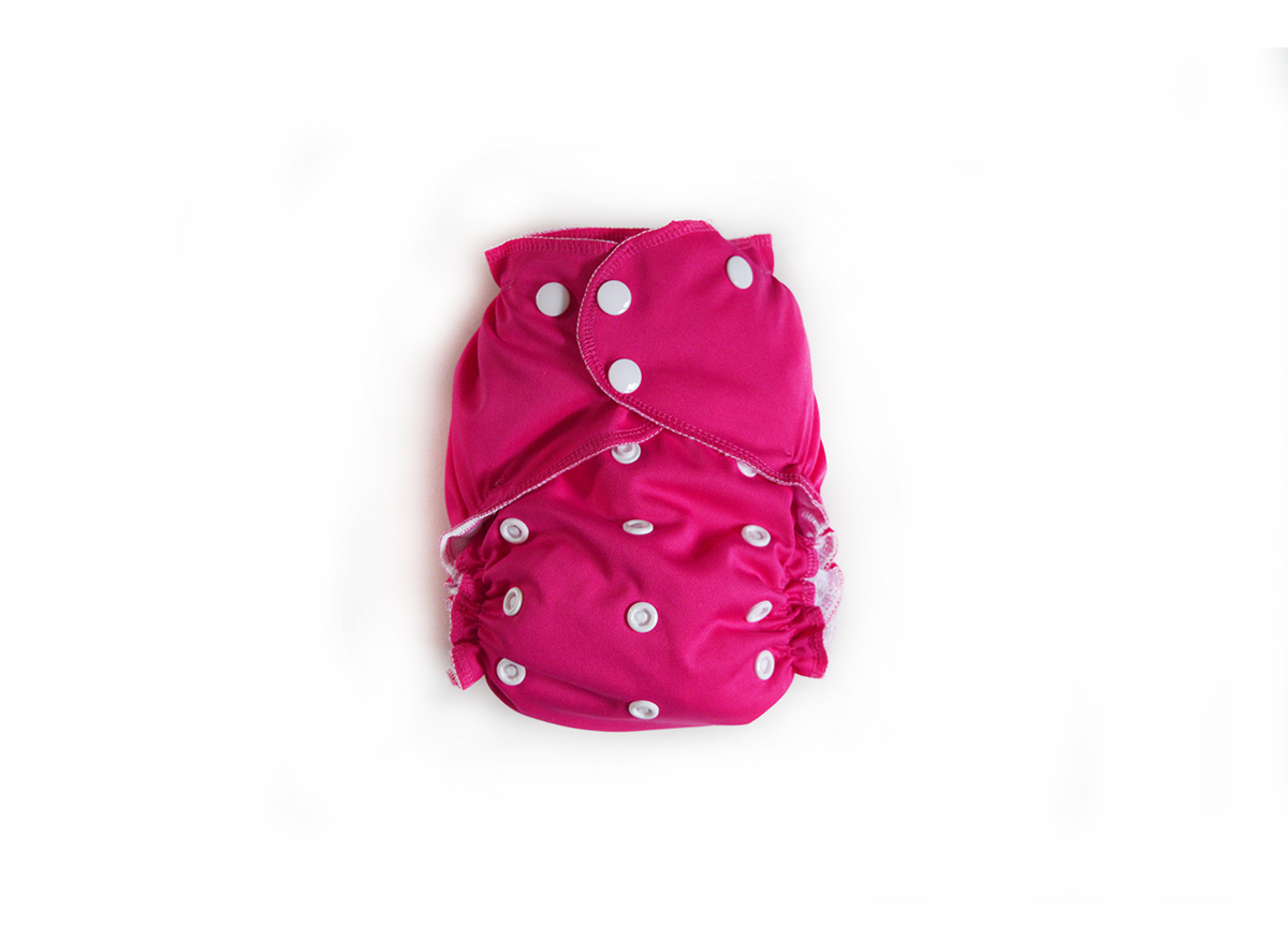 Easy Peasies® One Size Reusable Cloth Swim Diaper - Raspberry 00939