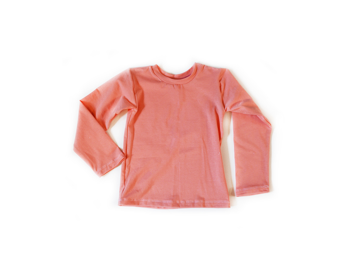 Little Kids Long Sleeve T shirt Coral 00963