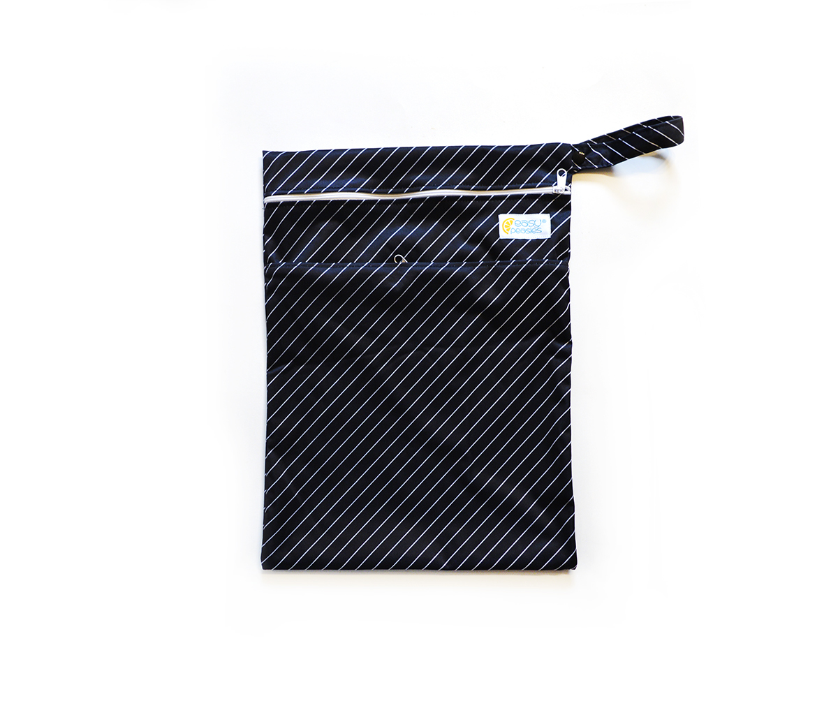 Easy Peasies® Dual Zipping Pocket Wetbag Travel Sack - Pinstripe 00993