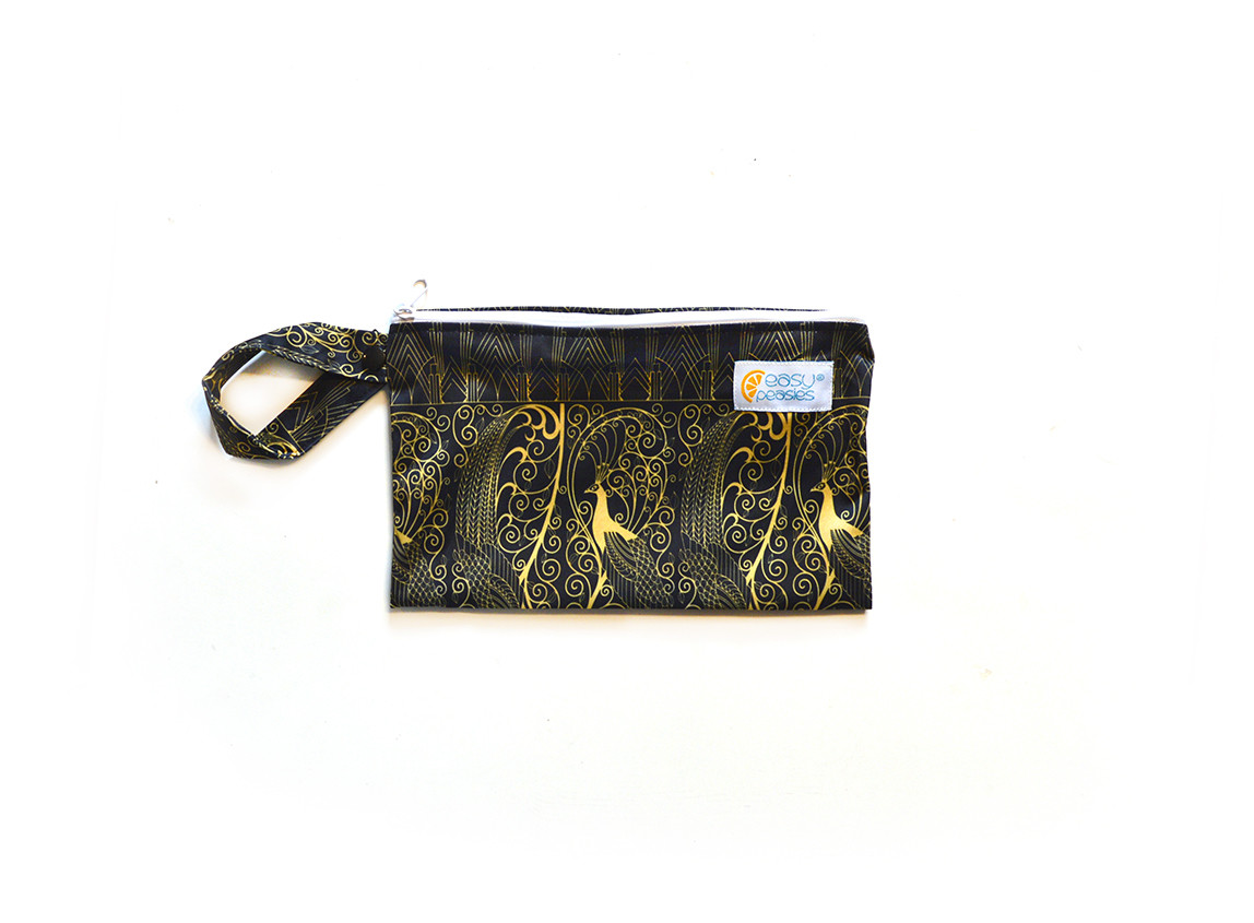 Easy Peasies® Mini Reusable Wetbag With Strap - Jazz Easy Peasies® Mini Reusable Wetbag With Strap - Jazz
