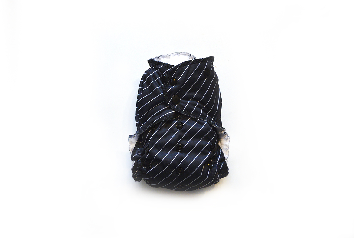 Easy Peasies® One Size Reusable Cloth Pocket Diaper - Pinstripe 01001
