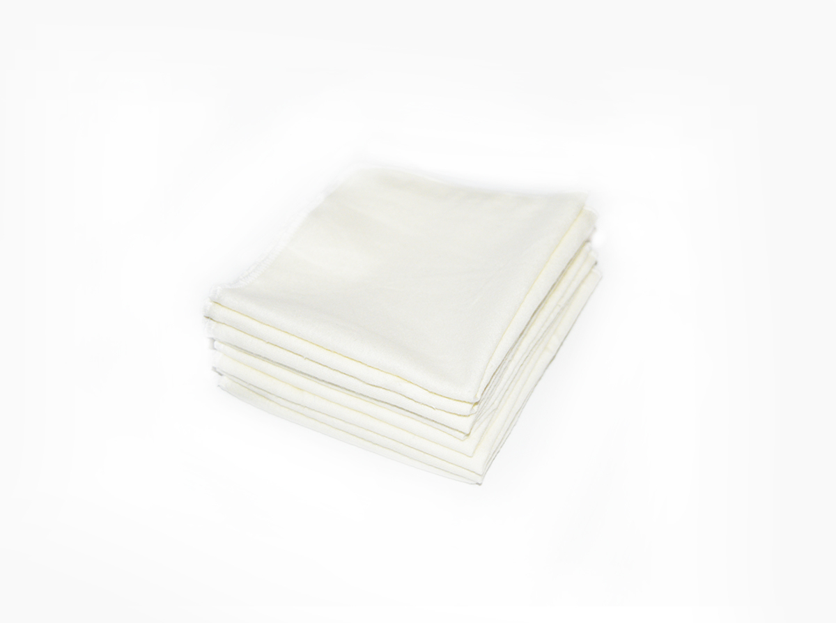 Easy Peasies Large 100% Cotton Flannel Wipes - Set of 8 11" 01030