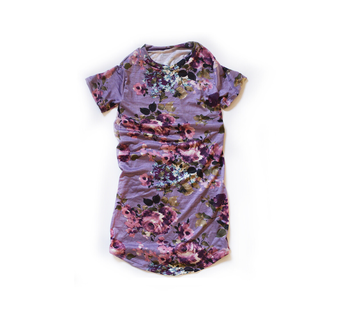 Little Sprout™ Cotton T-Shirt Dress in Mauve Floral | NEW Fall 2019 Little Sprout™ Cotton T-Shirt Dress in Mauve Floral | NEW Fall 2019