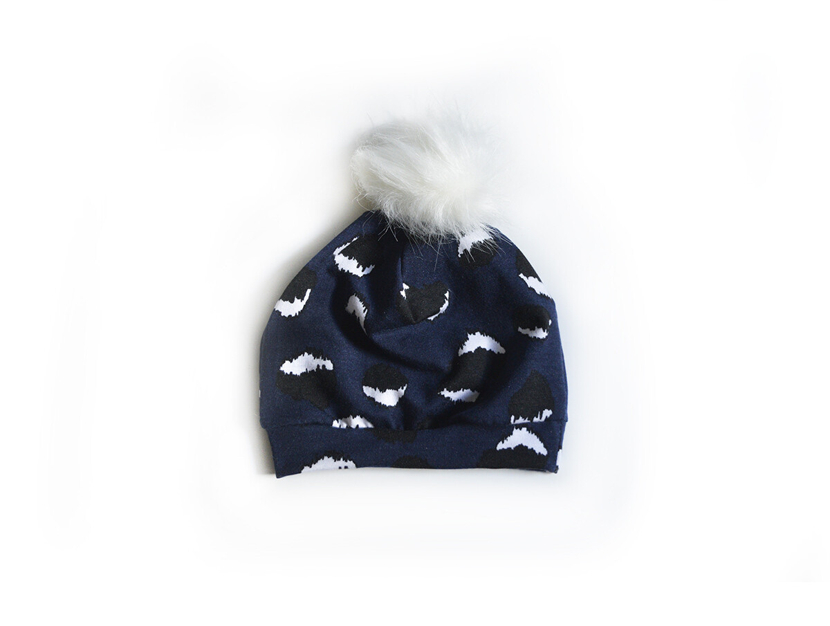 Little Sprout Pom Pom Beanie in Patches | NEW Fall 2019 Little Sprout Pom Pom Beanie in Patches | NEW Fall 2019