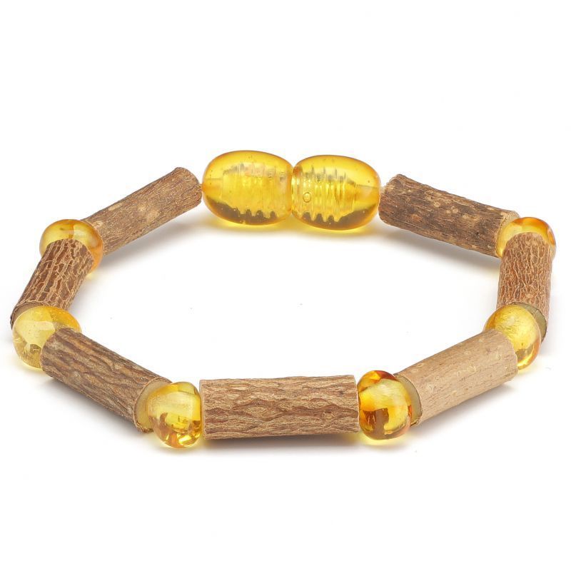 Baltic Pines™ CLEARANCE Hazelwood & Baltic Amber Teething Bracelets 00258