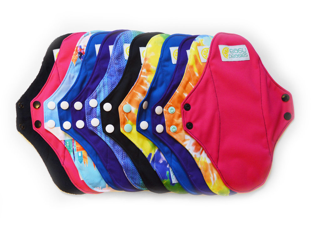 Easy Peasies® Full Kit™ Reusable Menstrual Pad - Sanitary Napkin Set - Starter Pack 00317