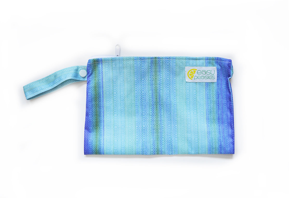 Easy Peasies® Mini Reusable Wetbag With Strap - Ocean 00467