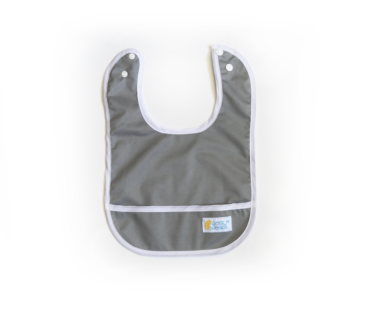 Set of 2 Easy Peasies® Stay Clean Bibs - Winter Fog 00513