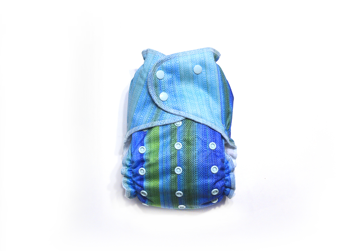 Ocean Ready-Use™ / Dry-Nights™ AIO Cloth Diaper - One Size 00602