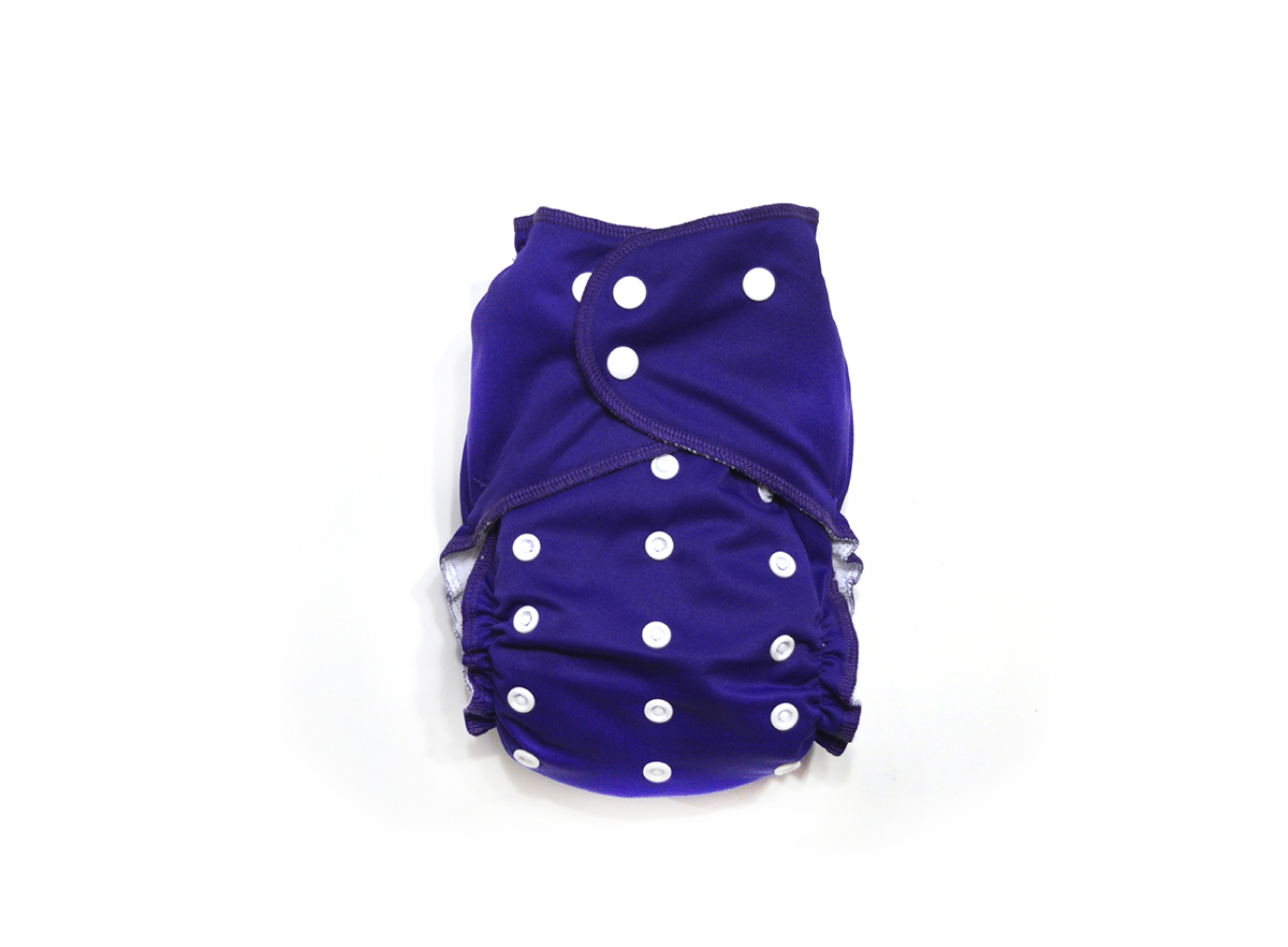 Grape Ready-Use™ / Dry-Nights™ AIO Cloth Diaper - One Size 00599