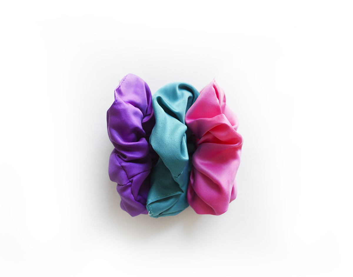 Simply Good™ Satin Scrunchy set 00666