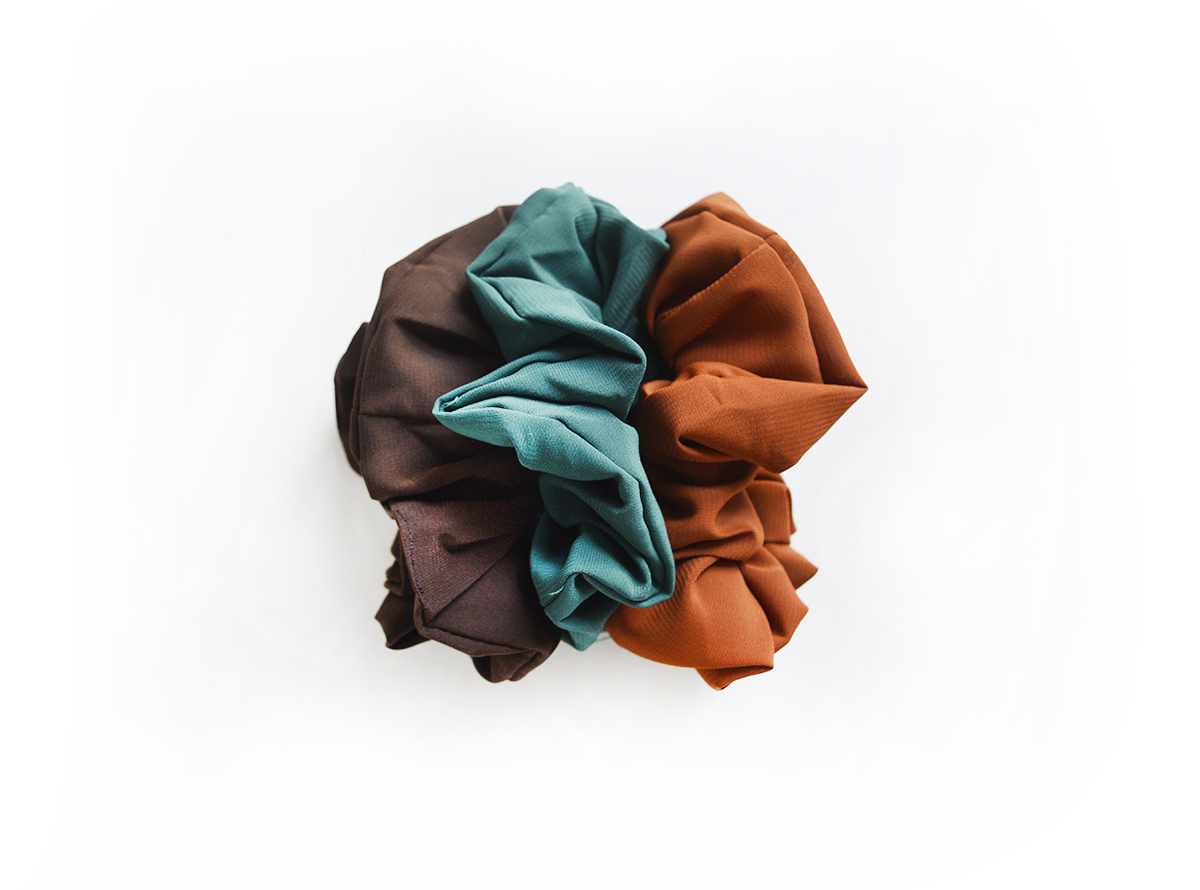 Simply Good™ Chiffon Scrunchy set 01009