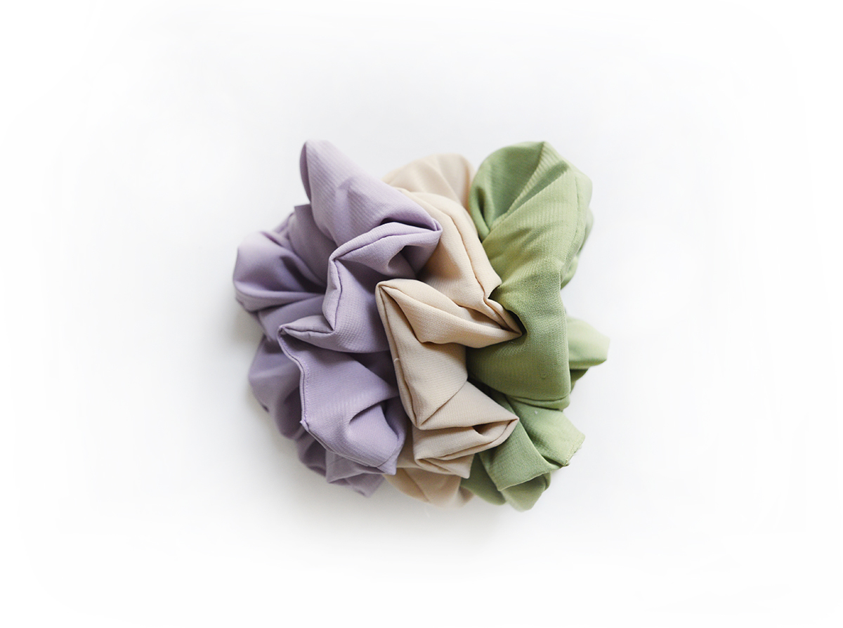 Simply Good™ Chiffon Scrunchy set 00673