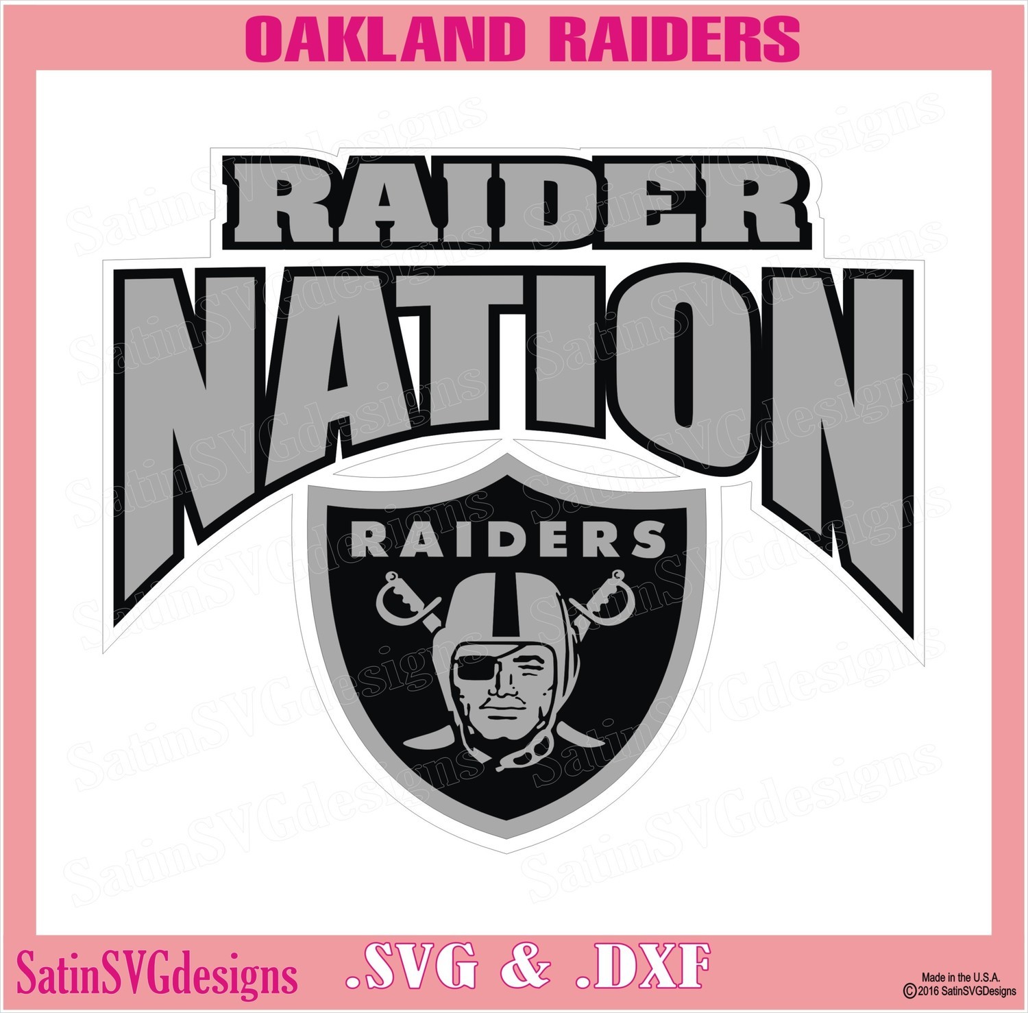 Download Oakland Raiders Nation Arch Design SVG Files, Cricut ...