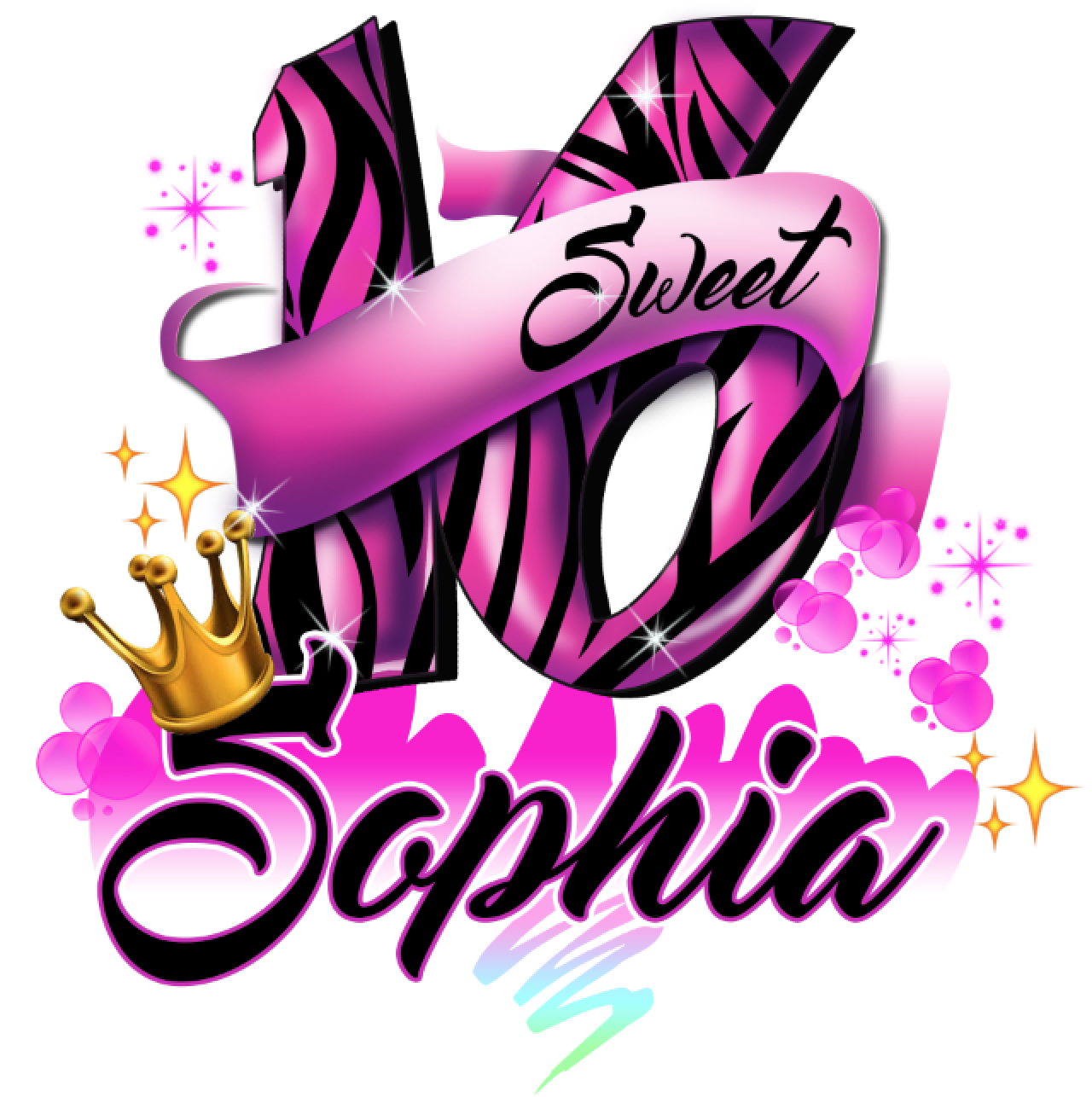 Airbrush Sweet 16 Shirt/Hoodie DD 09781