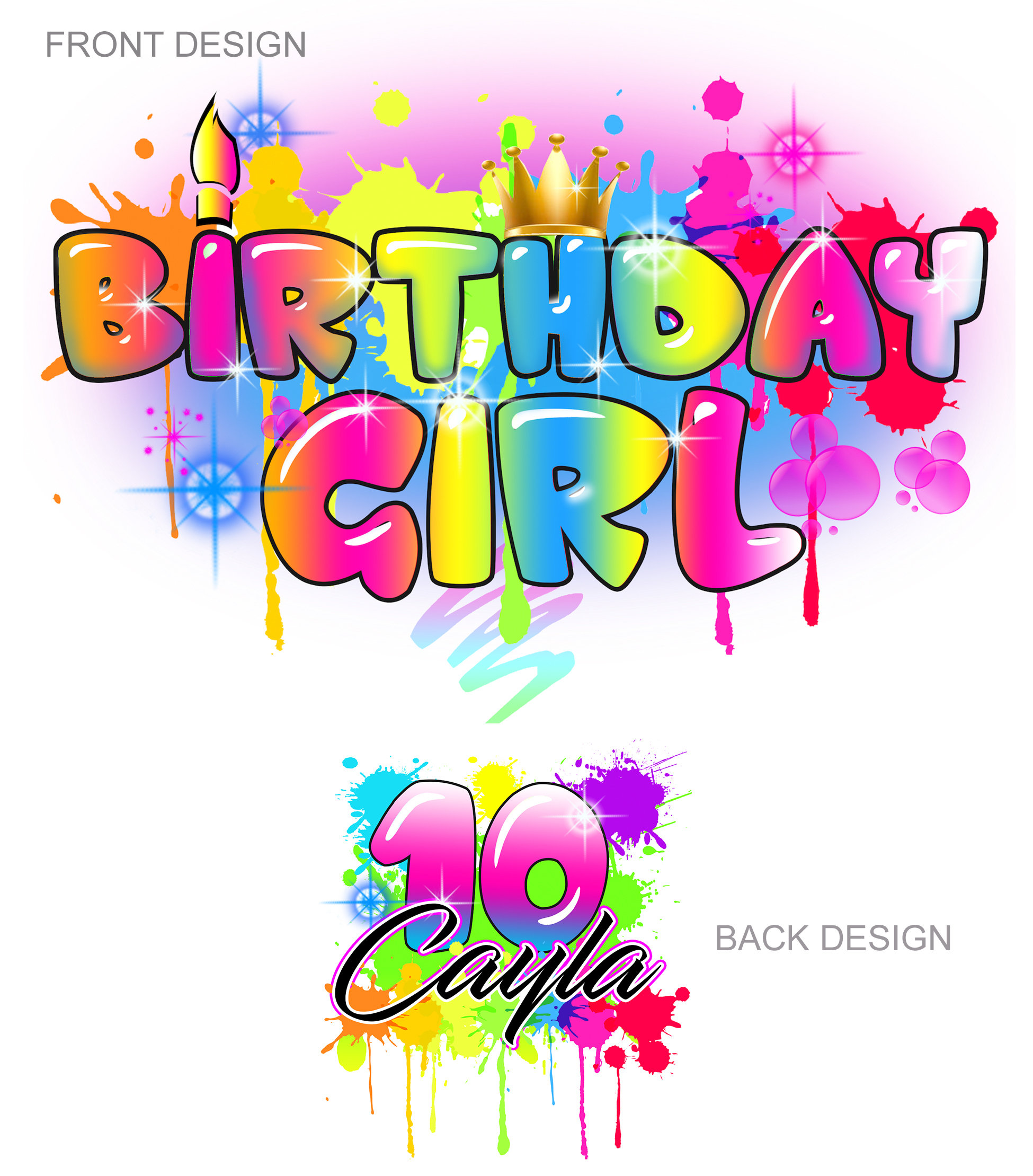 Airbrush Birthday Paint / Slim 09808