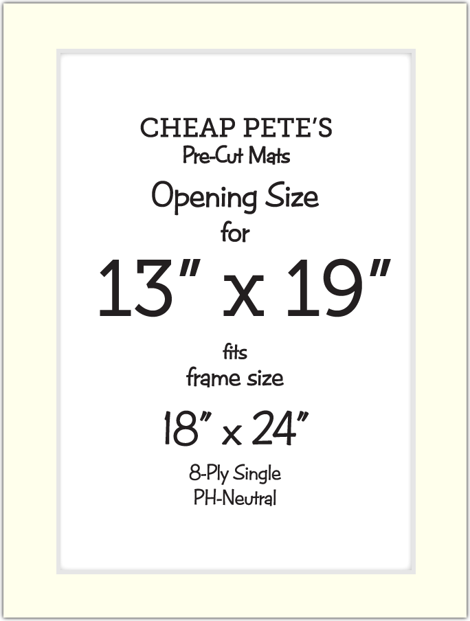 13x19 Opening For 18x24 Frame 8 Ply Mat Pack