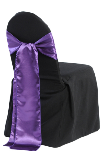 Black Banquet Chair Covers - B#3 Black Banquet Chair Covers - B03
