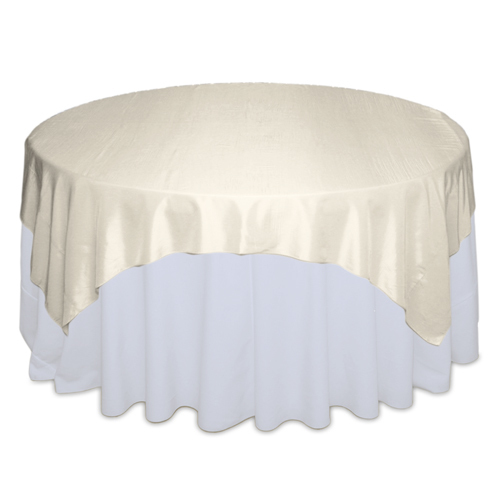 Banana Table Overlays Rentals - Taffeta Banana Taffeta Overlay Rental