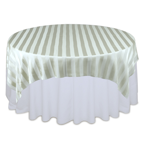 Sage Eternity Sheer Stripe Table Overlay Rental Sage Eternity Sheer Stripe Overlay Rental