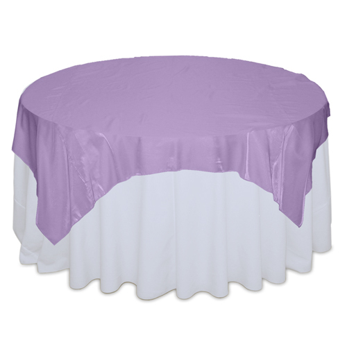 Lavender Organza Satin Table Overlay Rental Lavender Organza Satin Overlay Rental