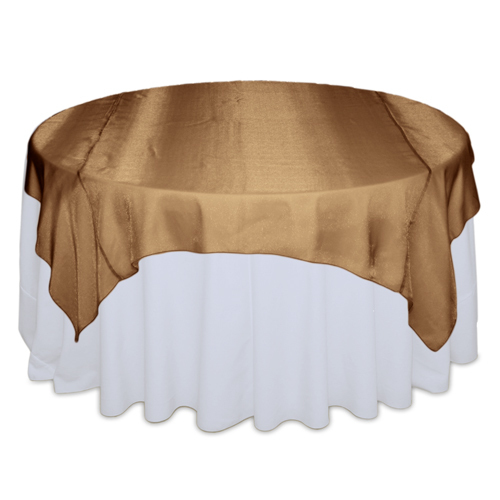 Cinnamon Sheer Table Overlay Rental Cinnamon Sheer Overlay Rental