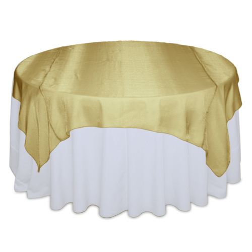 Gold Sheer Table Overlay Rental Gold Sheer Overlay Rental