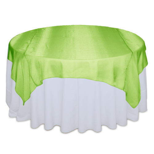 Lime Green Sheer Table Overlay Rental Lime Green Sheer Overlay Rental