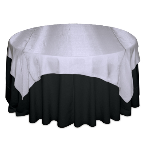 White Sheer Table Overlay Rental White Sheer Overlay Rental